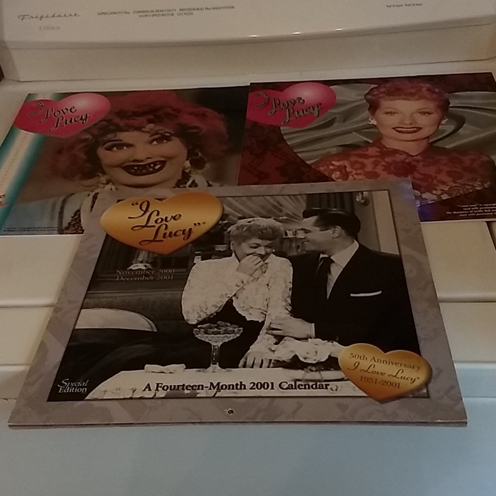 Lot of 3 I Love Lucy calendars excellent condition